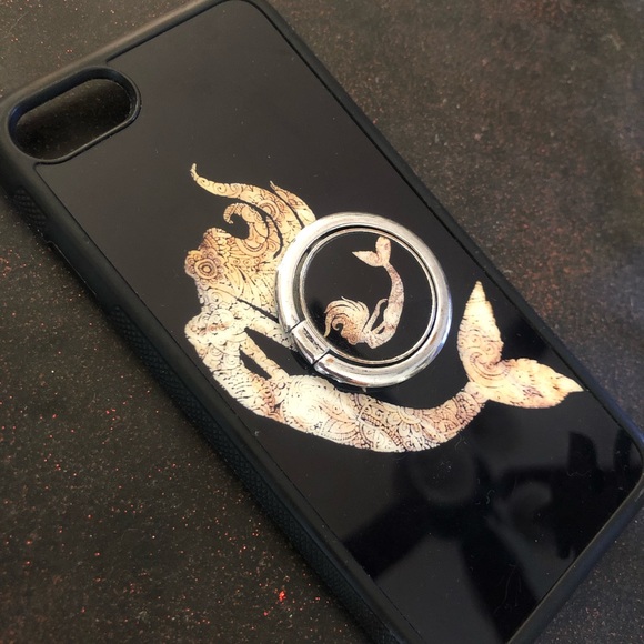 Mermaid and Blush Colored Phone Case - Picture 2 of 3